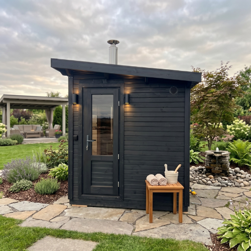 2m Box Sauna — 4-Person Outdoor Garden Sauna