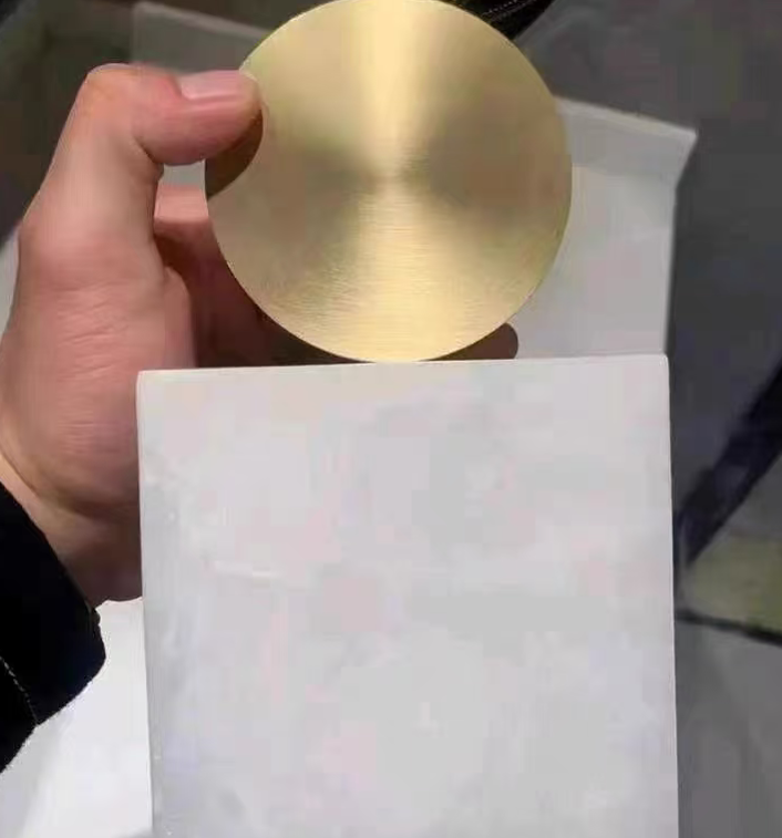 Aura Stone Pendant Light – Brushed Gold Dimmable LED
