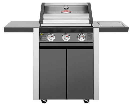 BeefEater 1600E Series - 3 Burner BBQ & Side Burner Trolley - Nuovo Luxury - Barbecue Grill