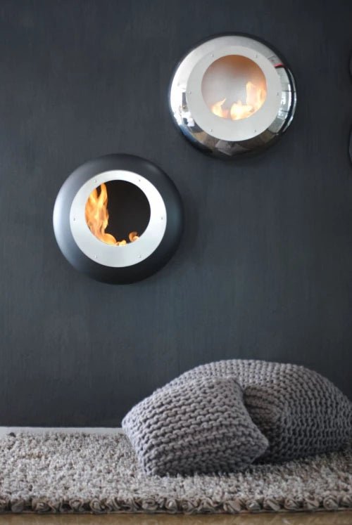 Cocoon Vellum Smokeless Bioethanol Fire Polished Steel - Nuovo Luxury - Cocoon Fireplace