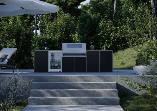 FrescoPro Boronia Outdoor Kitchen With 7000P 5 Burner BBQ - Dekton Top / Dekton Doors - Nuovo Luxury - Outdoor Kitchen