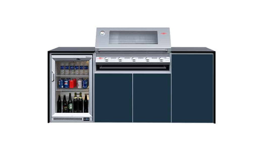 FrescoPro Canberra Outdoor Kitchen with Pro Line 6 Burner Barbeque - Granite / ACP Doors - Nuovo Luxury - Outdoor Kitchen