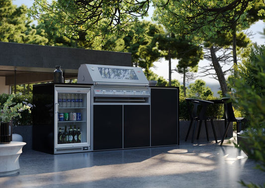FrescoPro Canberra Outdoor Kitchen with S3000S 5 Burner Barbeque - Dekton/ Dekton Doors - Nuovo Luxury - Outdoor Kitchen