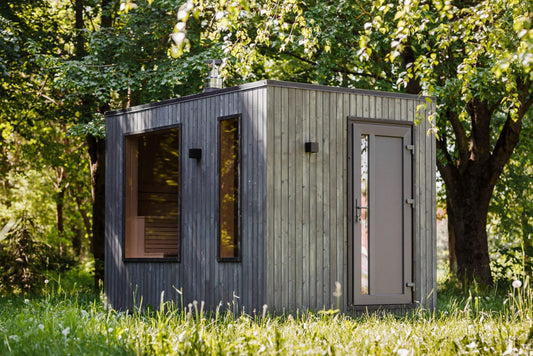 Halo Saunas Allure 4 Person Traditional Sauna - Nuovo Luxury - Outdoor Sauna