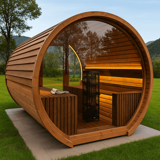 Halo Saunas Valour Barrel Sauna - Nuovo Luxury - Outdoor Sauna