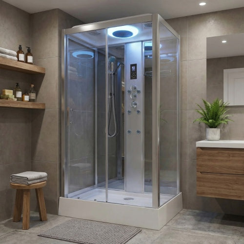Insignia Premium Shower Cabin 1050x850mm - Chrome Frame