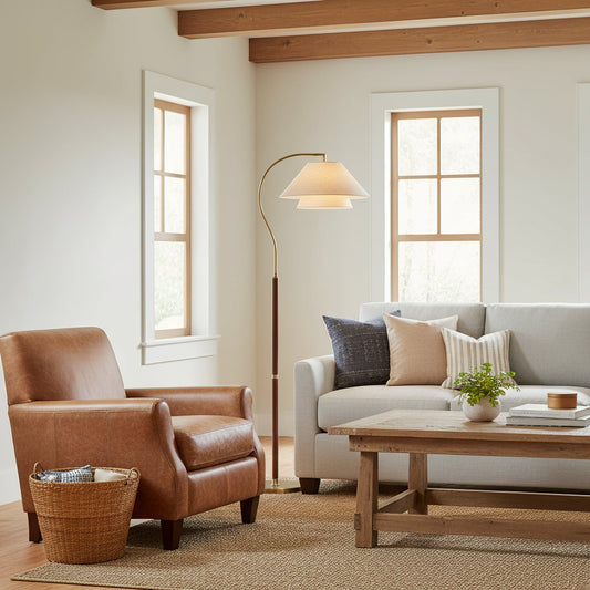 Arco Twin-Shade Floor Lamp