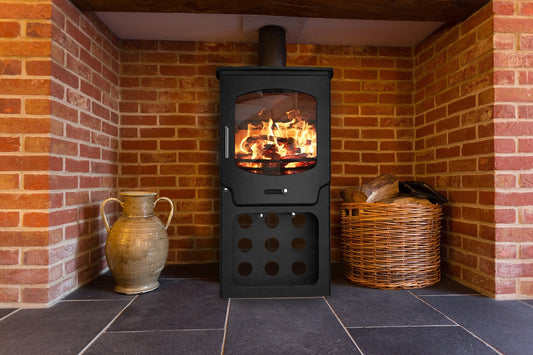 Saltfire ST - X5 Tall Eco Design Ready Wood Burning & Multi - Fuel Stove - Nuovo Luxury - Wood Stoves