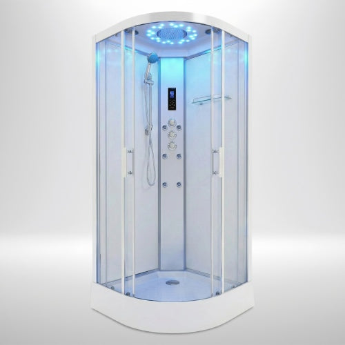 Platinum Shower Cabin 1000x1000mm - Chrome Frame / Clear Glass