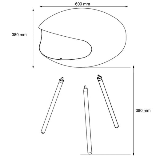Cocoon Terra Smokeless Bioethanol Fire Polished Steel with Steel Legs - Nuovo Luxury - Cocoon Fireplace