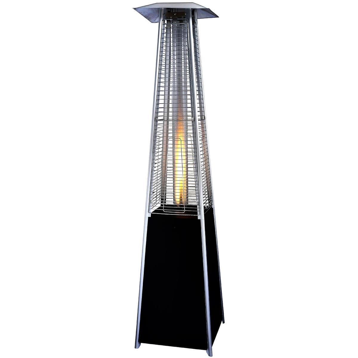 Lifestyle Tahiti II 13kW Black Pyramid Flame Heater - Nuovo Luxury - Patio Heater