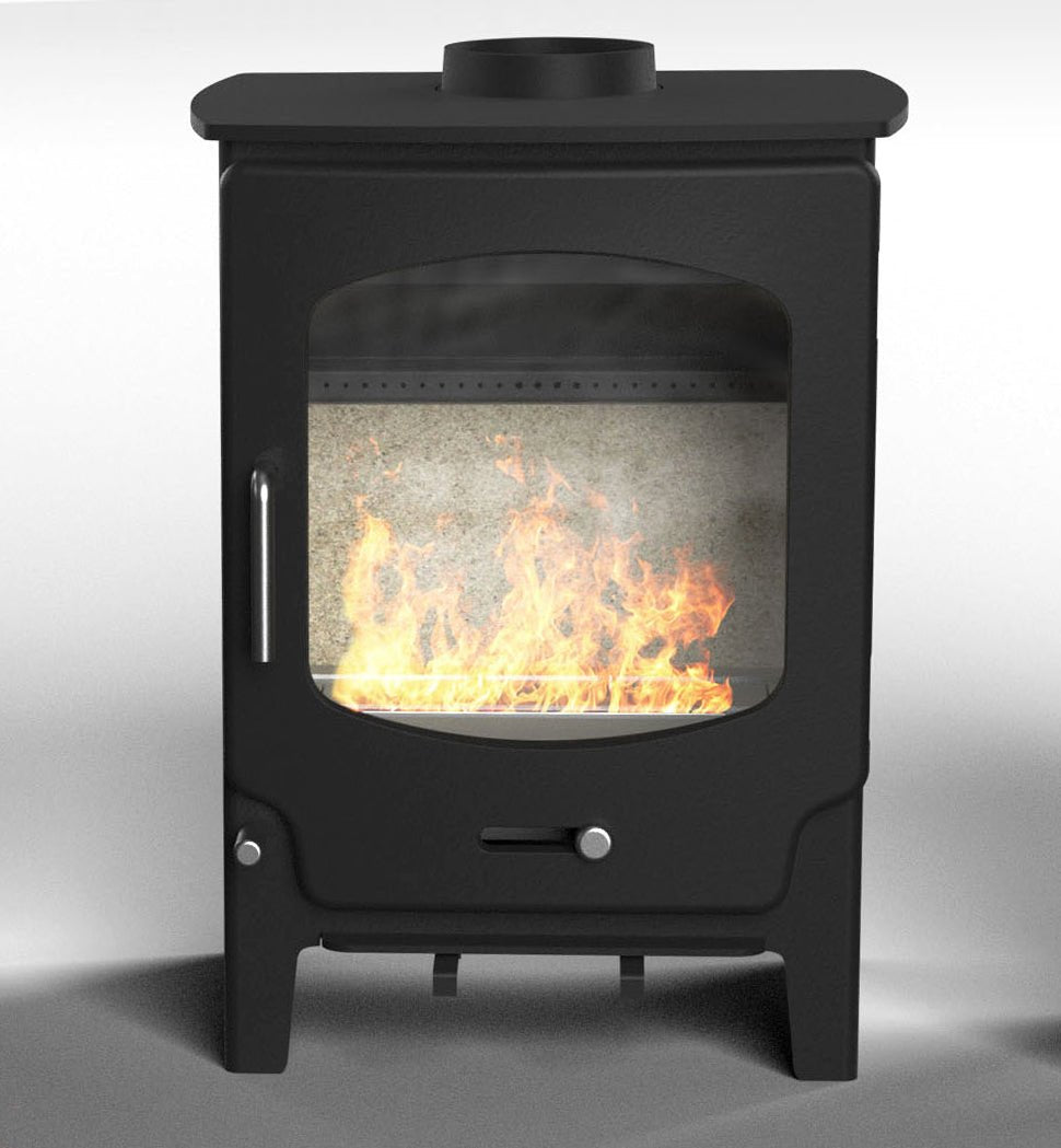 Saltfire ST - X5 Tall Eco Design Ready Wood Burning & Multi - Fuel Stove - Nuovo Luxury - Wood Stoves