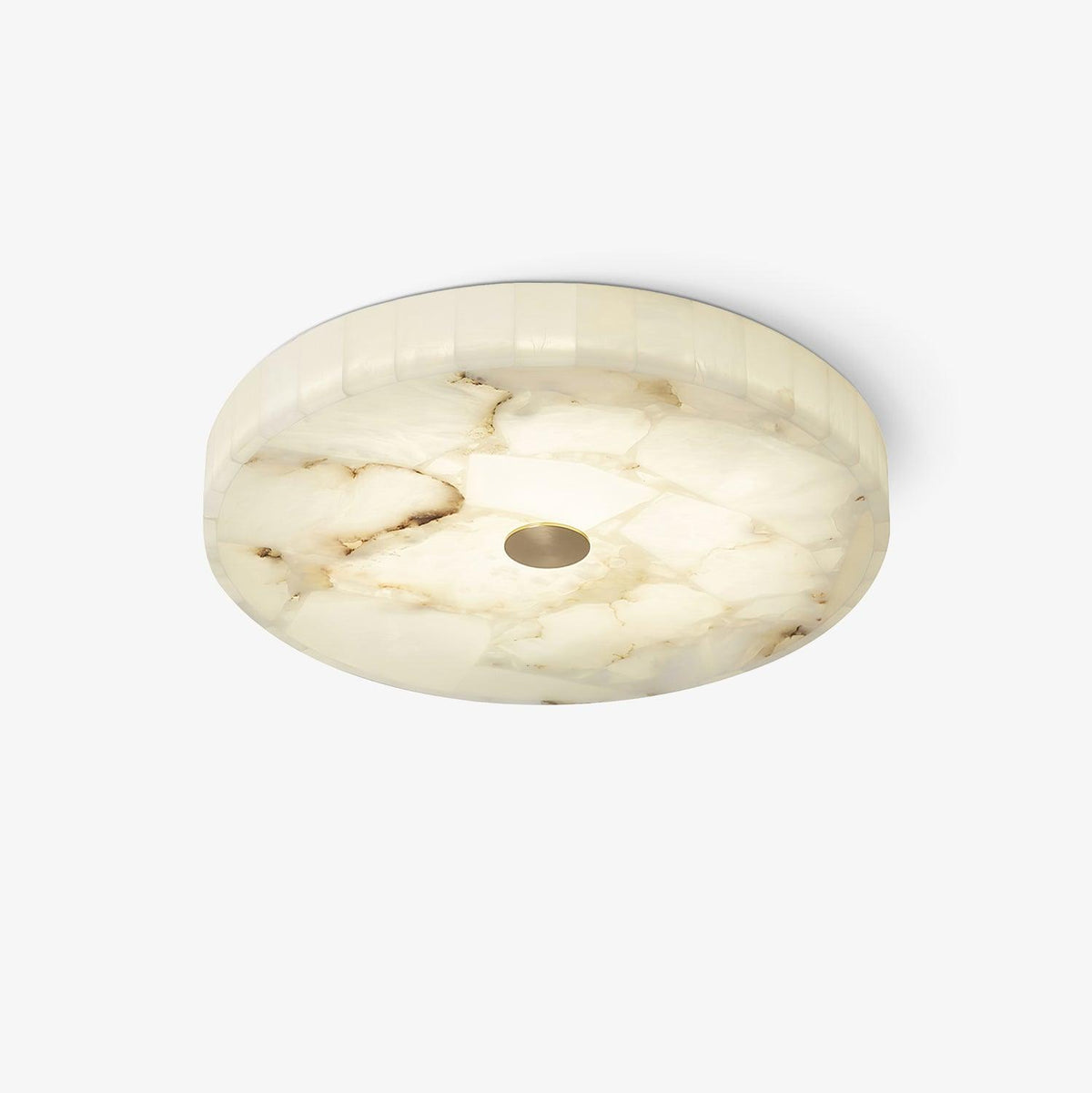 Alabaster ceiling lights collection, Cerchio flush alabaster ceiling light
