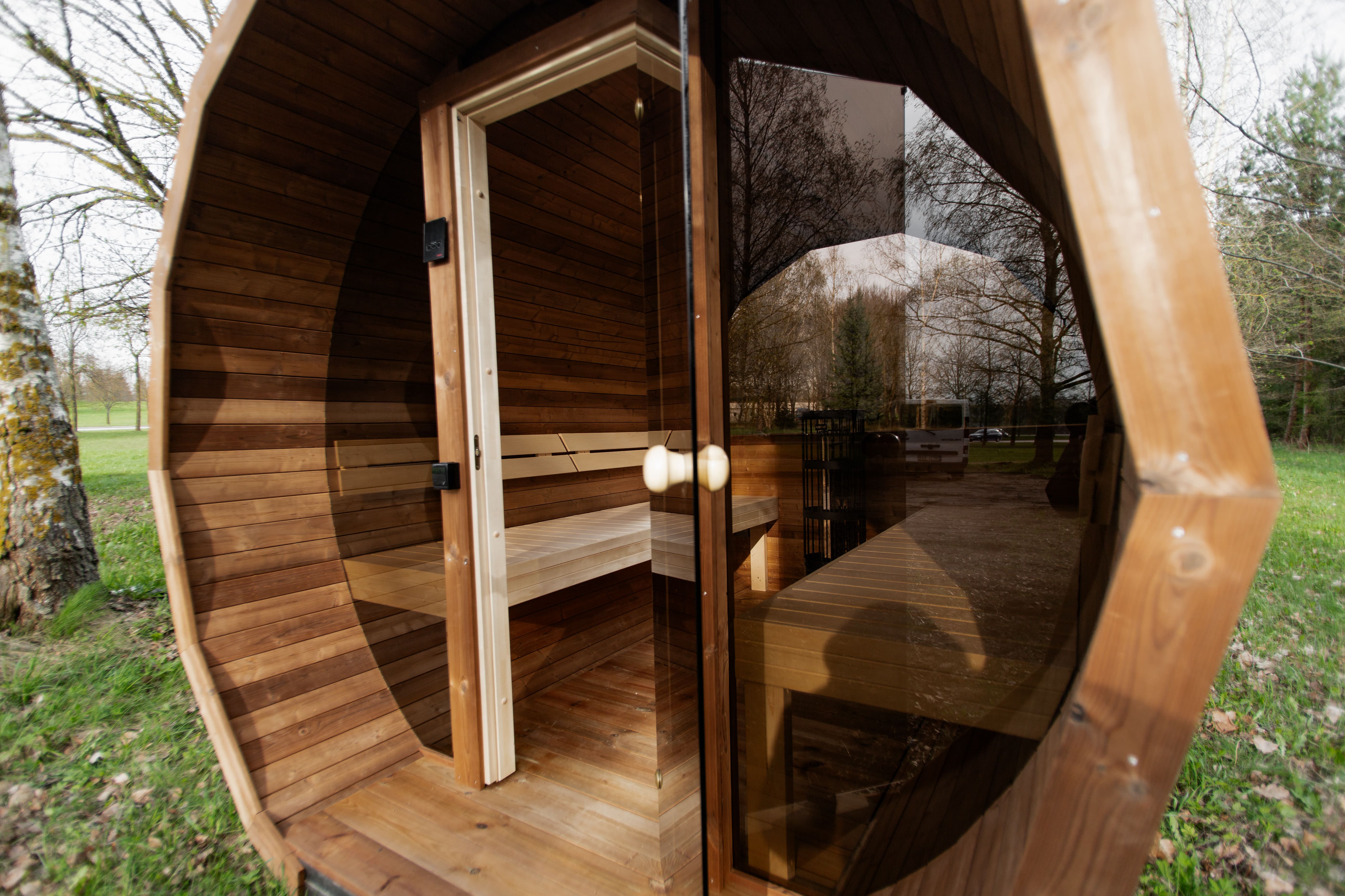 Halo Saunas Vox Barrel Sauna Thermo-wood