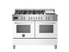 Bertazzoni Professional 120cm Range Cooker Twin Dual Fuel White - Nuovo Luxury
