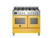 Bertazzoni Professional 100cm Range Cooker Twin Oven Dual Fuel Gloss Black - Nuovo Luxury