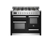 Bertazzoni Professional 110cm Range Cooker XG Oven Dual Fuel Gloss Black - Nuovo Luxury