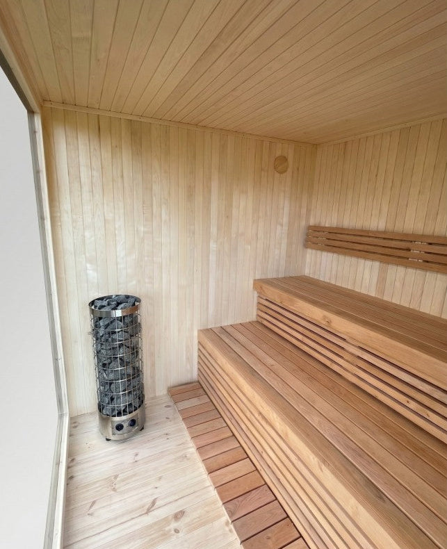 The Outpost sauna side profile