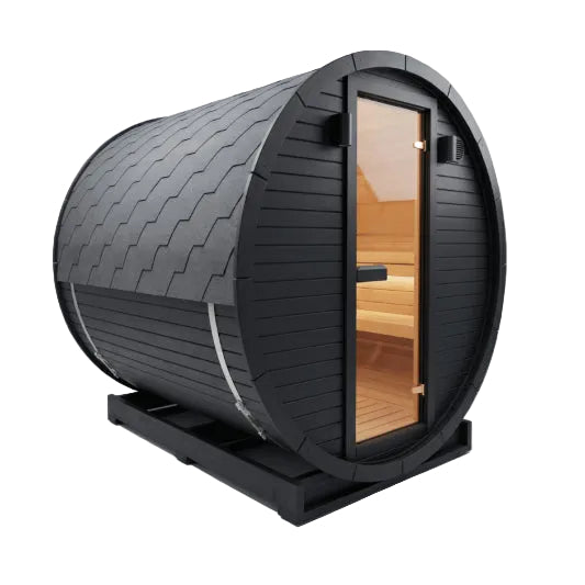 Nuovo Luxury Atlas 2m Barrel Sauna - exterior view