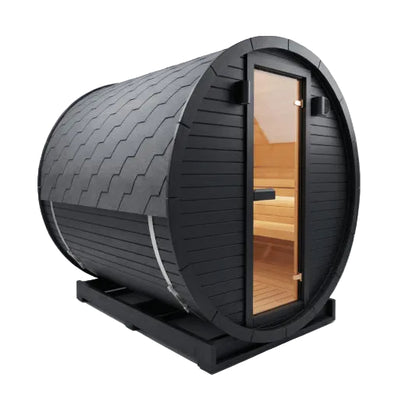 Nuovo Luxury Atlas 2m Barrel Sauna - exterior view