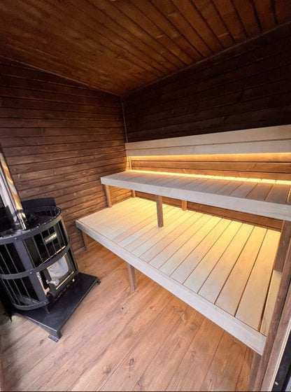 Nuovo Luxury 2m Box Sauna - interior view