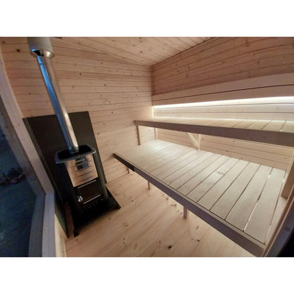 Nuovo Luxury 2m Box Sauna - exterior detail