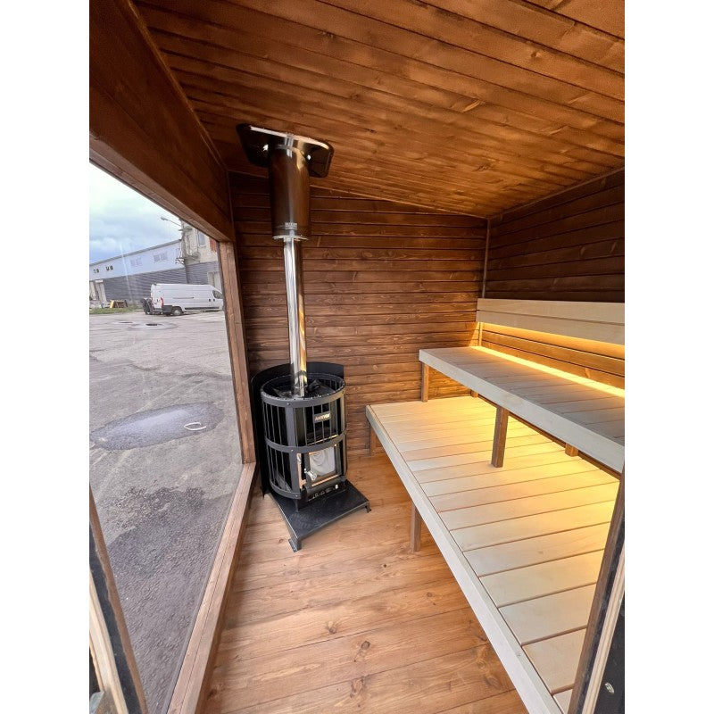 Nuovo Luxury 2m Box Sauna - Harvia heater