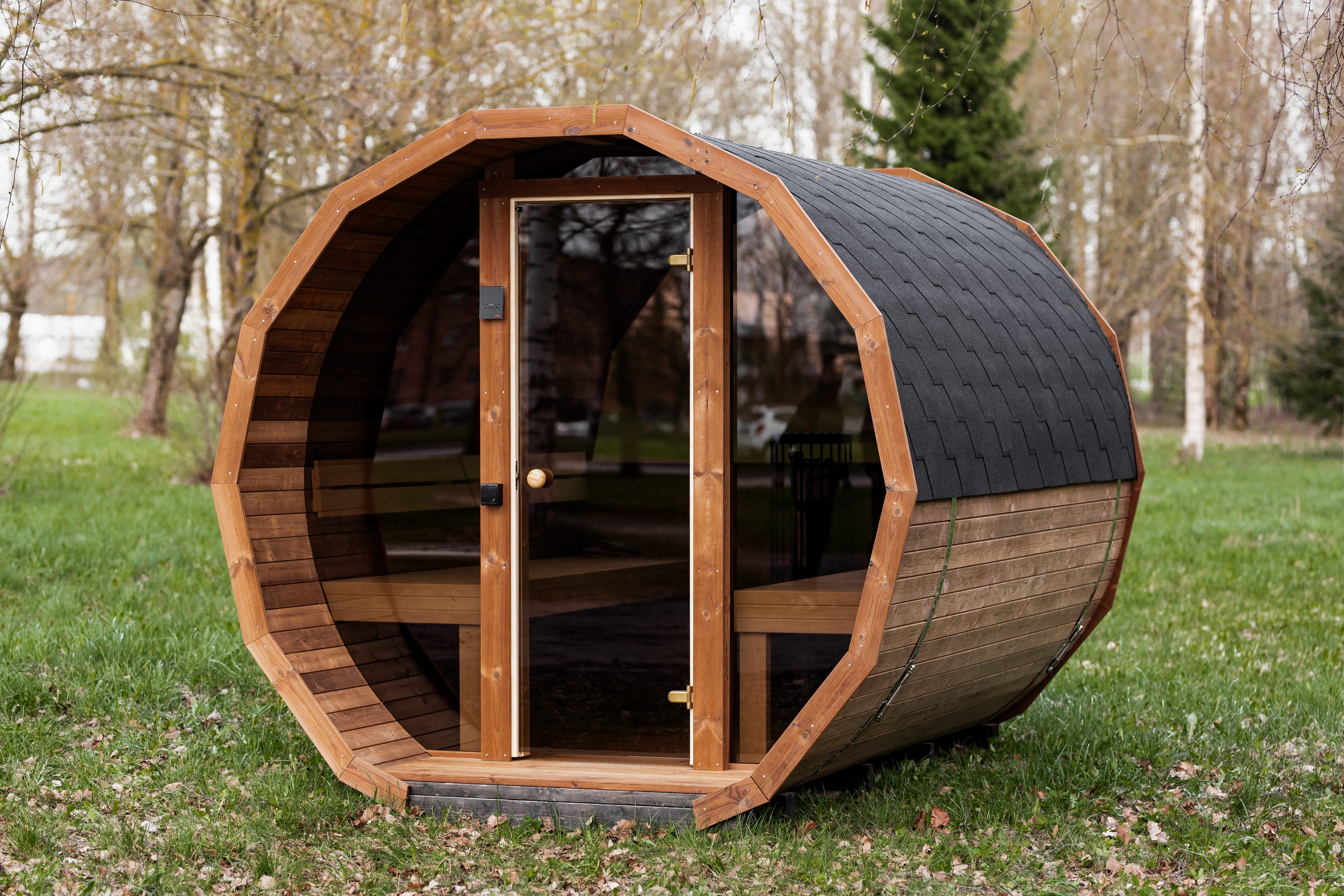 Halo Saunas Vox Barrel Sauna Thermo-wood