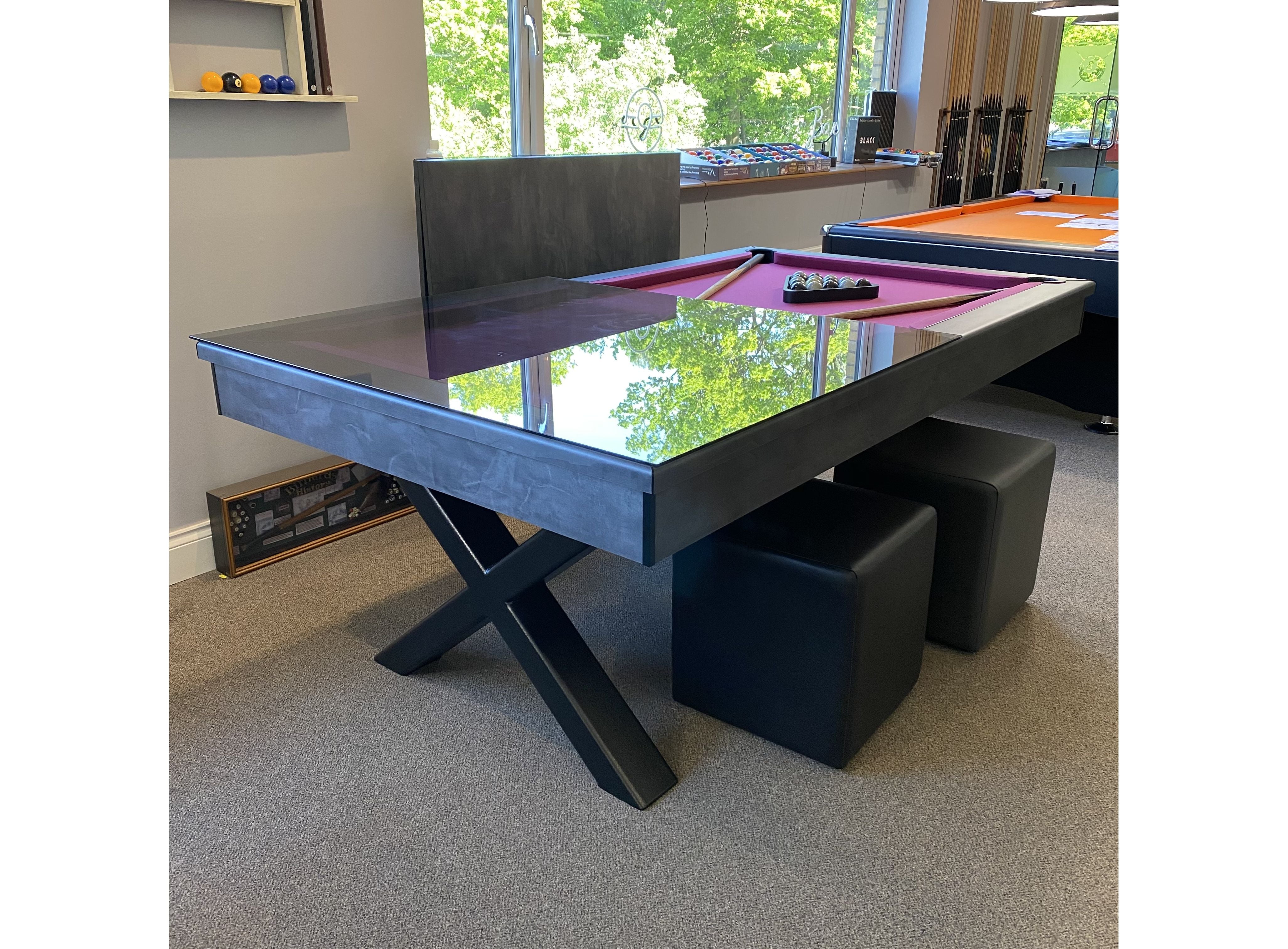 FMF Xclaibur and Ultimate Slate Bed Pool Dining Table | 7ft Size - Nuovo Luxury