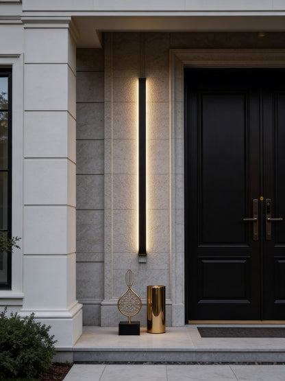 Modern Outdoor LED Wall Light – Vertical IP65 Garden & Porch Sconce