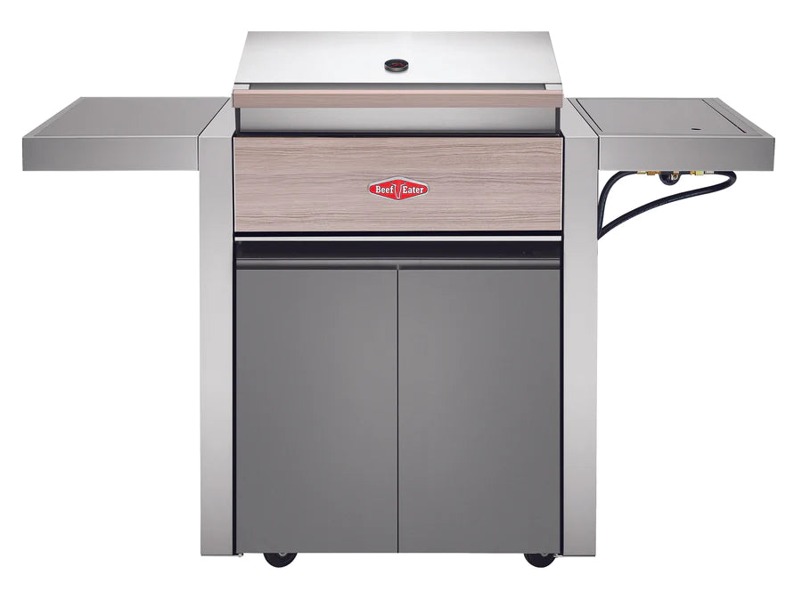 BeefEater 1500 Series - 4 Burner BBQ & Side Burner Trolley - Nuovo Luxury