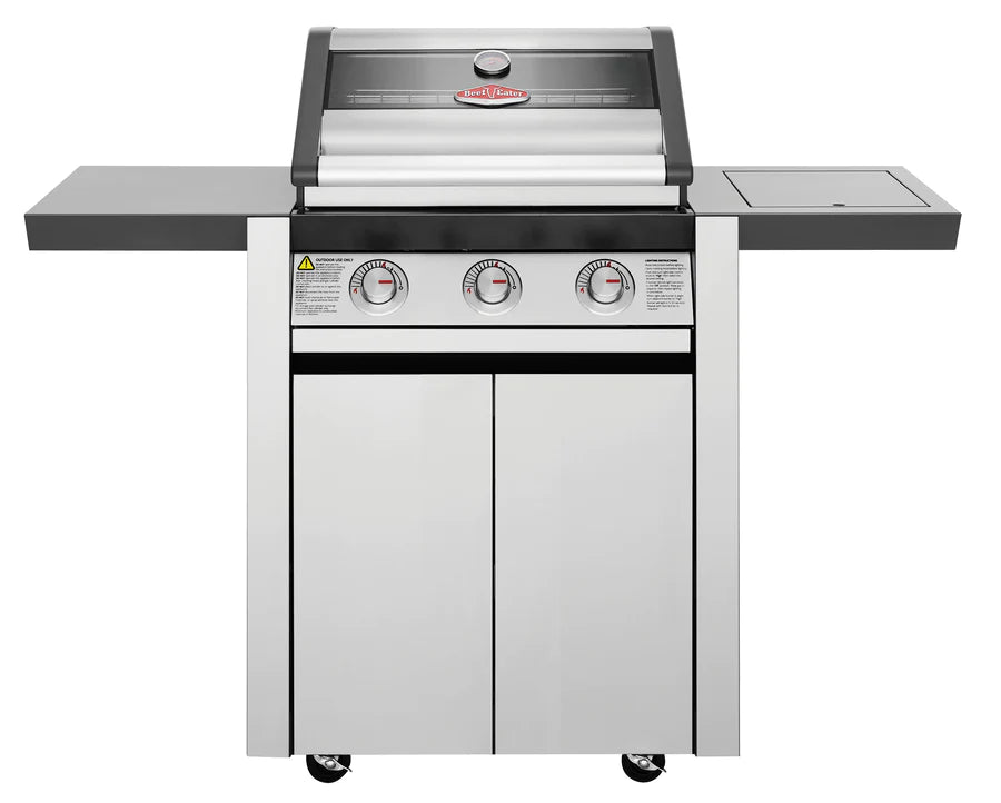 BeefEater 1600S Series - 3 Burner BBQ & Side Burner Trolley - Nuovo Luxury