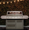 BeefEater 7000 Series Premium 5 Burner BBQ & Side Burner & Trolley - Nuovo Luxury