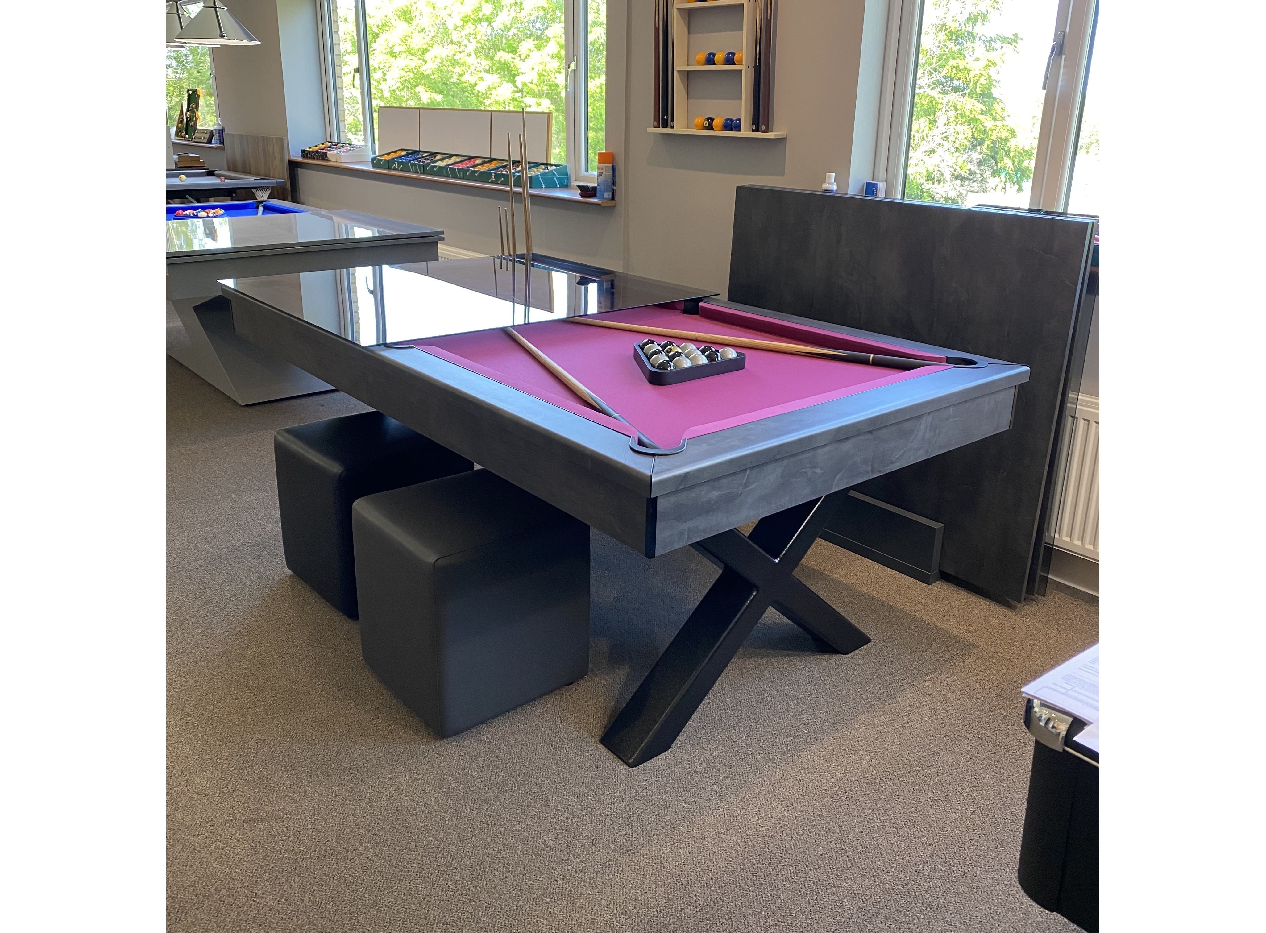 FMF Xclaibur and Ultimate Slate Bed Pool Dining Table | 7ft Size - Nuovo Luxury