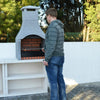 XclusiveDecor Firenze Charcoal Barbecue Grill with Side Table - Nuovo Luxury
