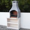 XclusiveDecor Firenze Charcoal Barbecue Grill with Side Table - Nuovo Luxury