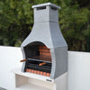 XclusiveDecor Firenze Charcoal Barbecue Grill with Side Table - Nuovo Luxury