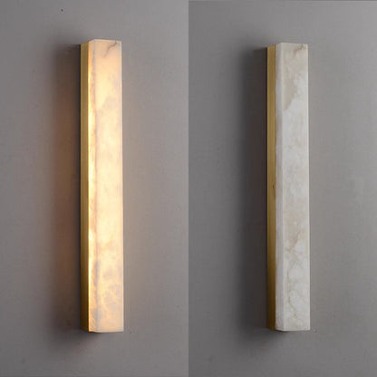 Spanish marble linear wall light natural veining