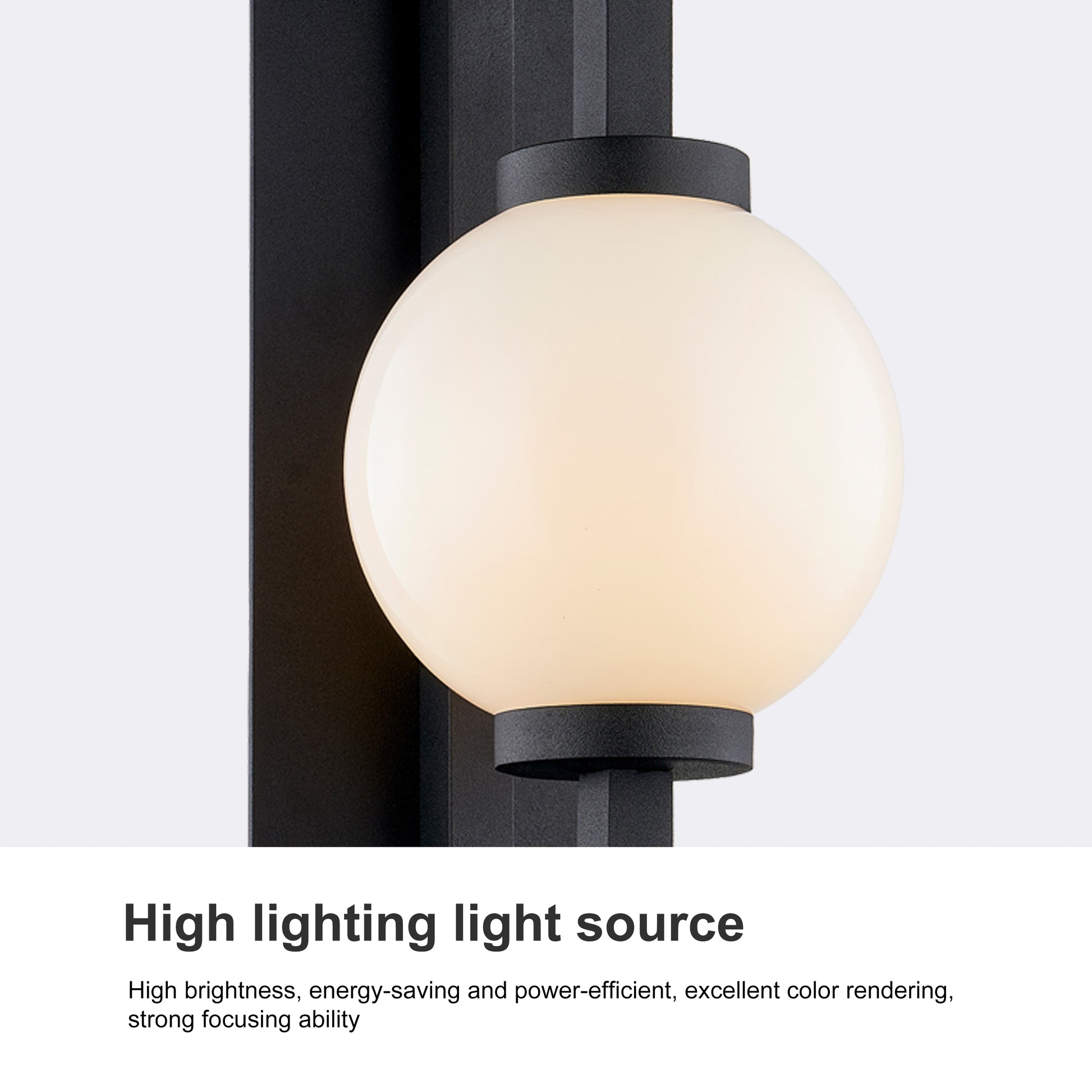 IP44 weatherproof orb wall lamp exterior lighting
