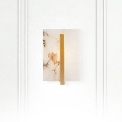 Alabaster gold brass wall sconce product view