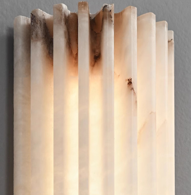 Ribbed stone wall light texture detail lit