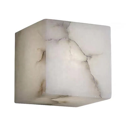 Square alabaster wall sconce product view