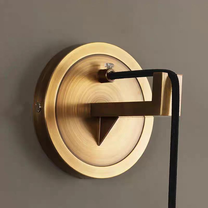 Recessed stone sphere wall light detail lit