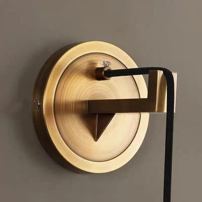 Recessed stone sphere wall light detail lit