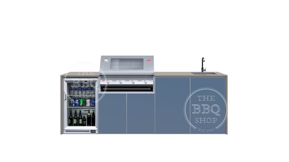 FrescoPro Esperance Outdoor Kitchen With 7000P 4 Burner BBQ- Dekton / Dekton Doors - Nuovo Luxury