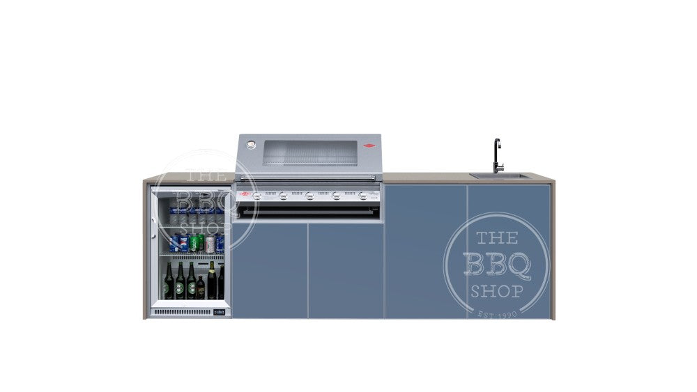 FrescoPro Esperance Outdoor Kitchen With 7000P 5 Burner BBQ- Dekton / Dekton Doors - Nuovo Luxury