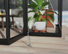 Victory Grand Garden Chalet 13' x 15' Greenhouse - Black Aluminium Frame & Clear Polycarbonate Panels - Nuovo Luxury