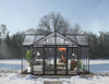 Victory Grand Garden Chalet 13' x 15' Greenhouse - Black Aluminium Frame & Clear Polycarbonate Panels - Nuovo Luxury