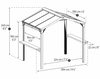 Canopia by Palram Austin 6ft x 8ft Outdoor BBQ Gazebo - Nuovo Luxury