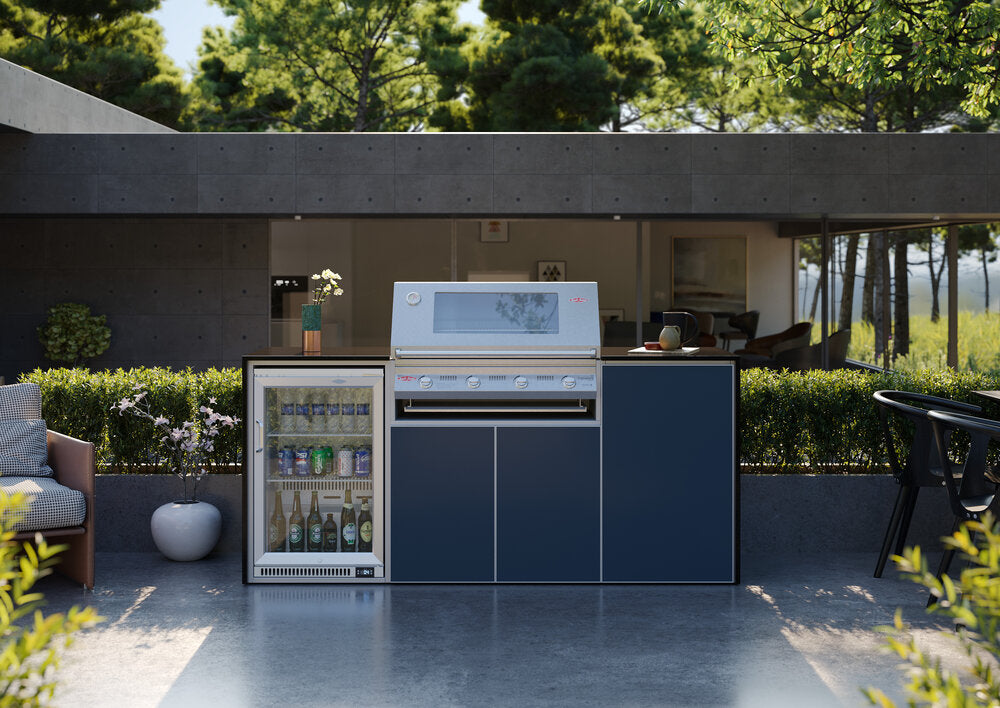 FrescoPro Canberra Outdoor Kitchen with S3000S 4 Burner Barbeque - Granite/ ACP Doors - Nuovo Luxury